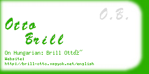 otto brill business card